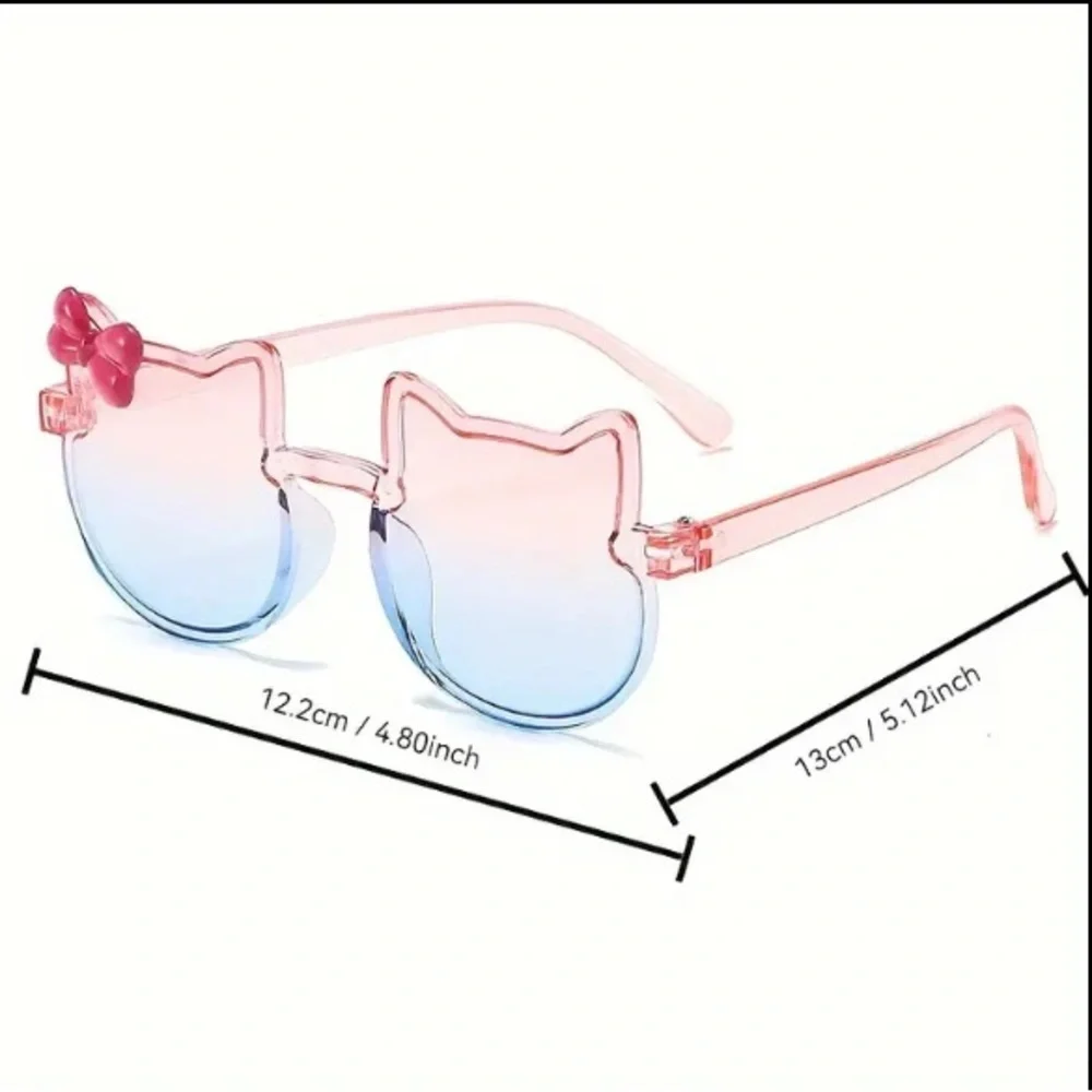 🆕Kids: HELLO KITTY THEMED Cat-Ear Sunglasses - Pink and Blue